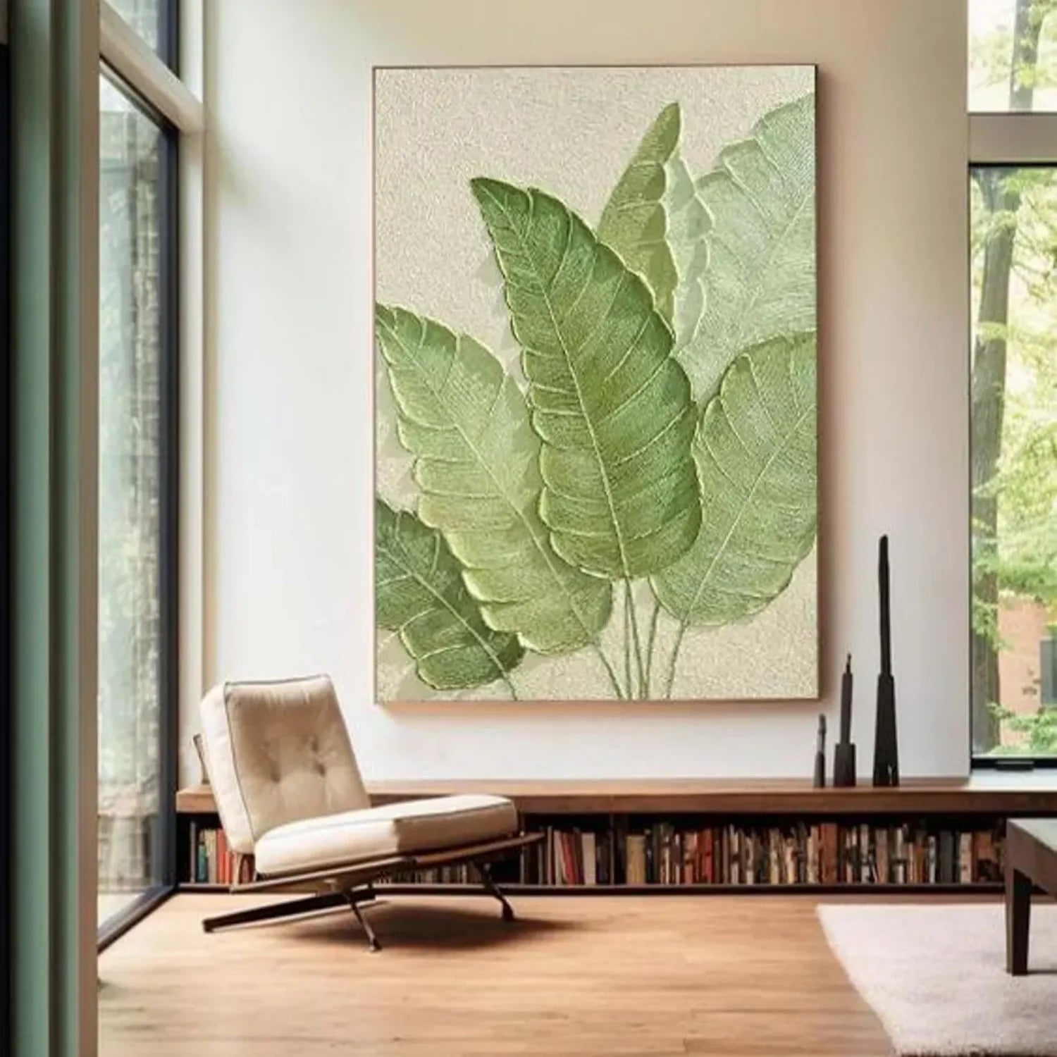 Flower & Tree Abstract Textured Wall Art #FT102