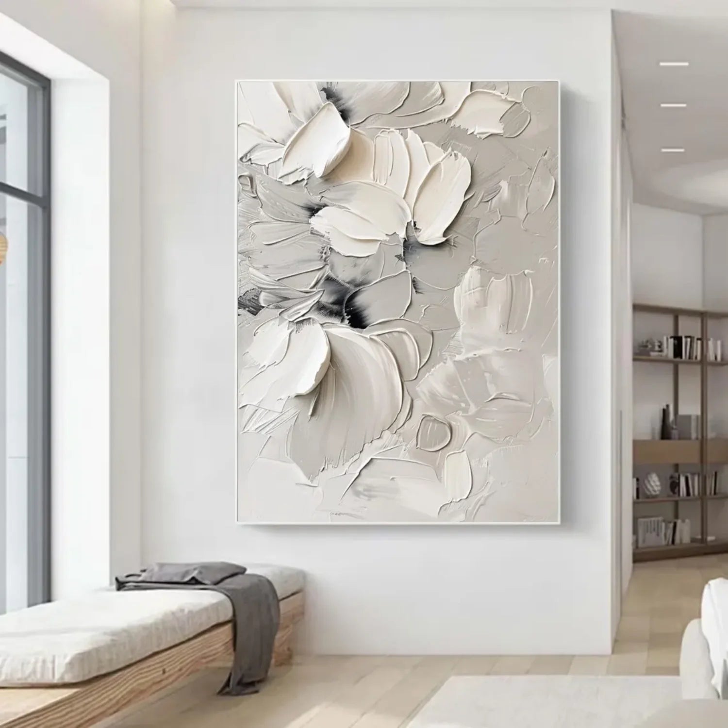 Flower & Tree Abstract Textured Wall Art #FT098