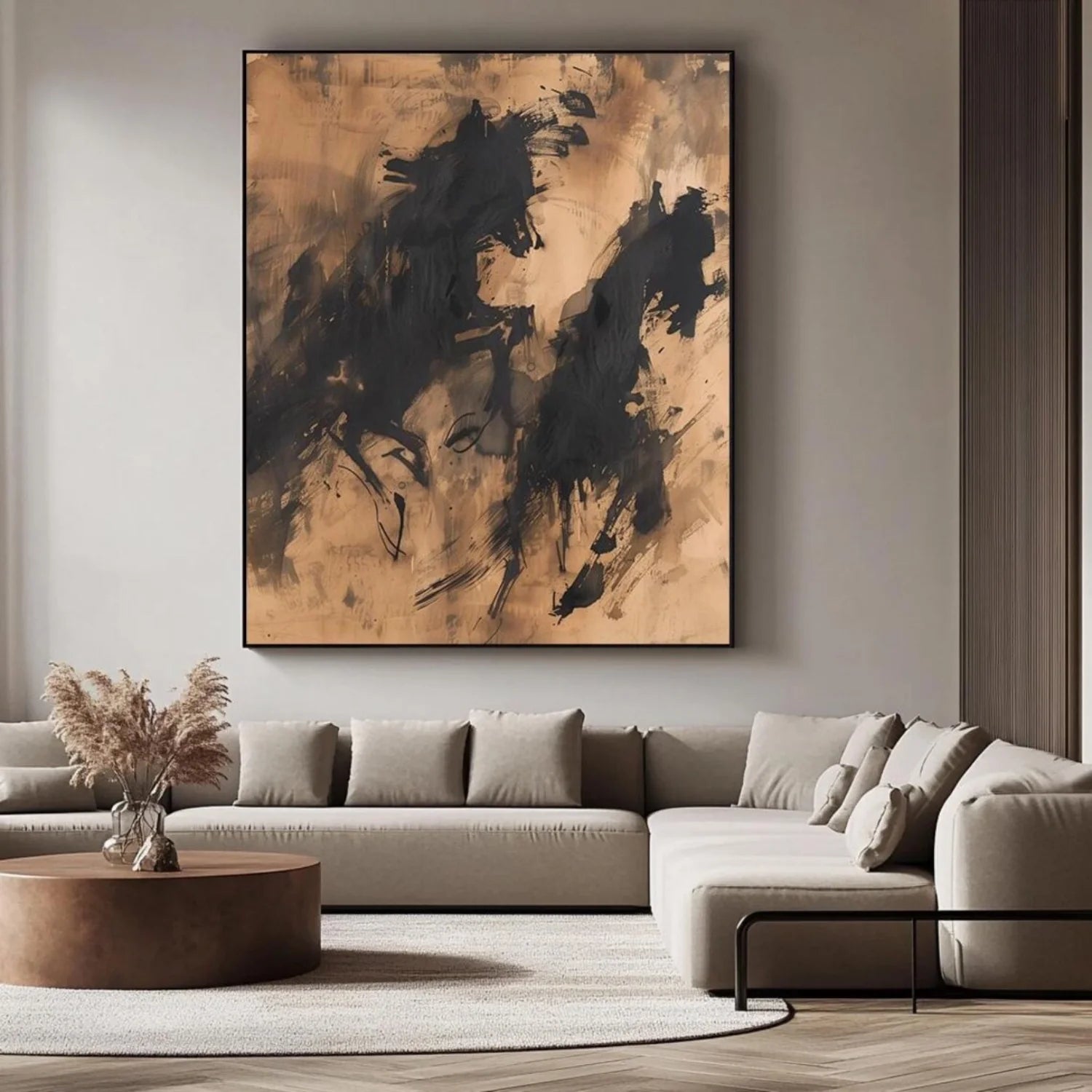 Abstract Animal Horse Wall Art #AM120