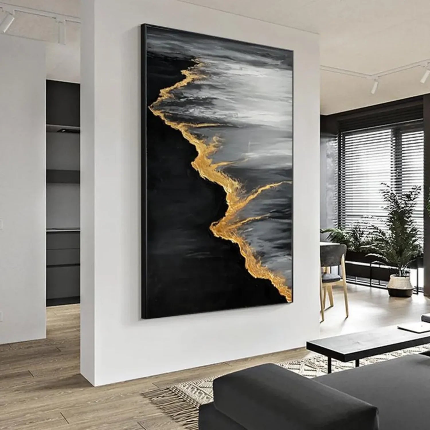 Abstract_Textured Canvas Art #WA604