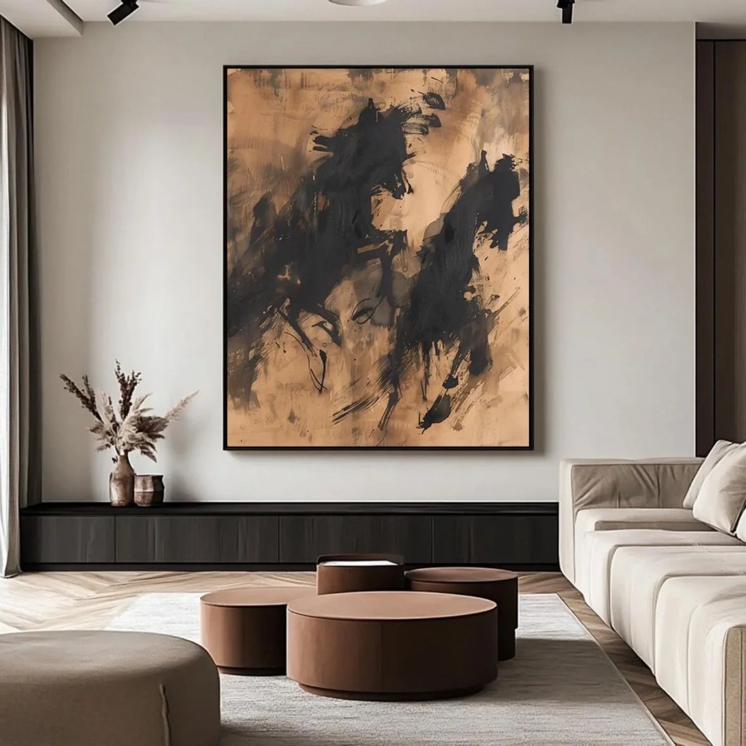 Abstract Animal Horse Wall Art #AM120