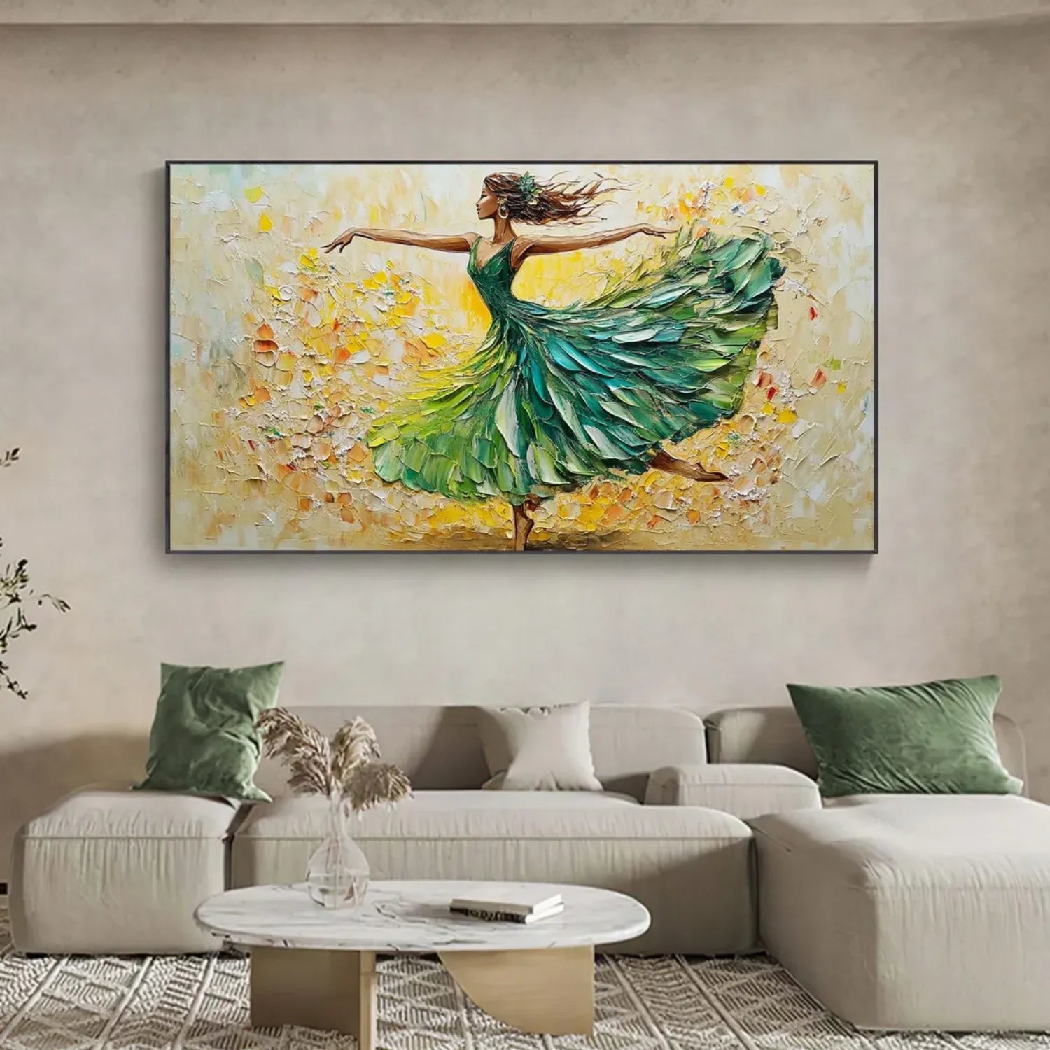 Abstract Portrait Textured Wall Art #AB058