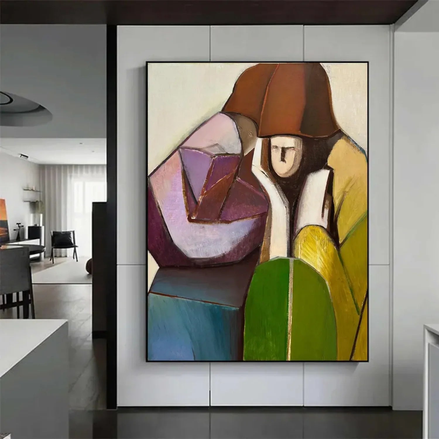 Abstract Portrait Wall Art #AB063