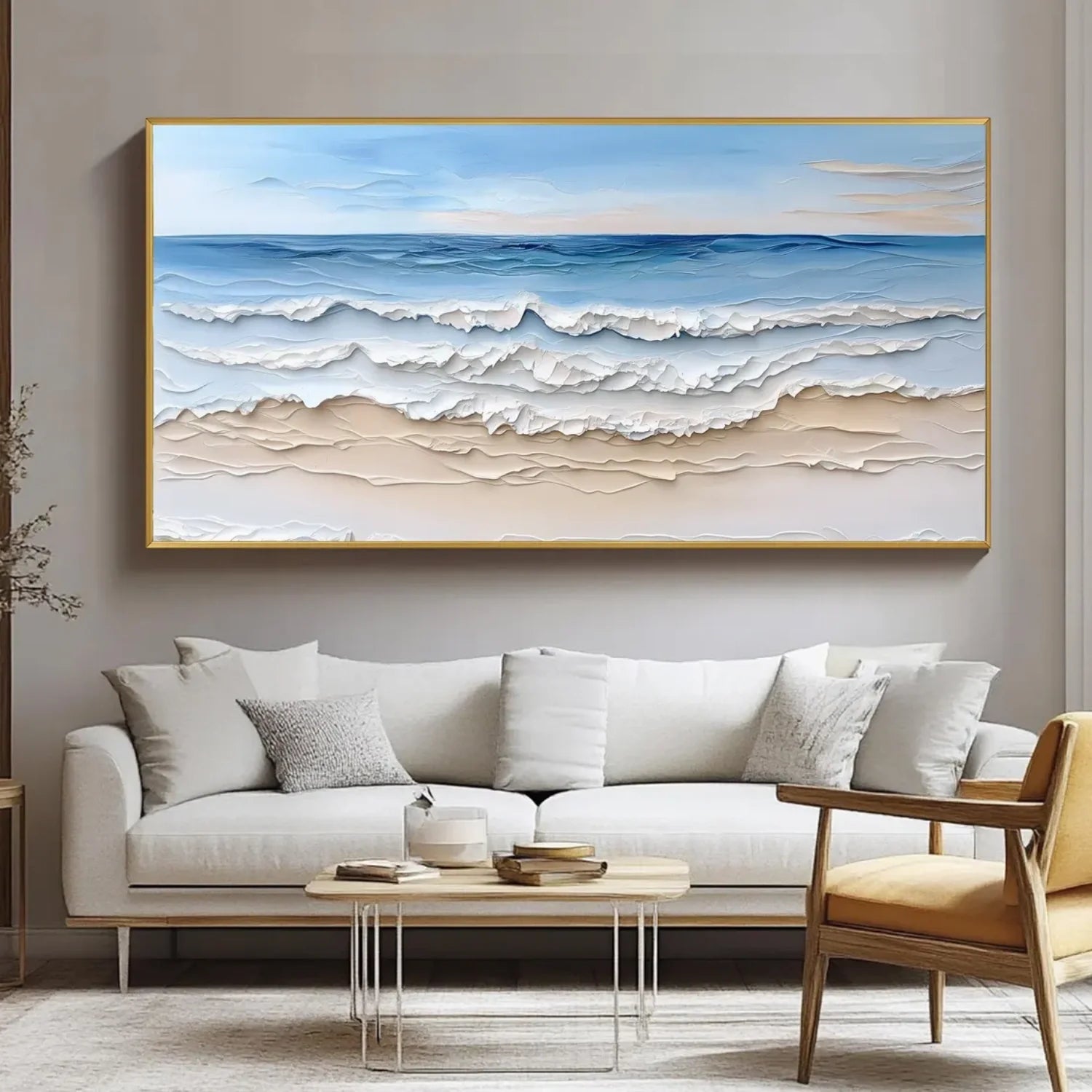 Sea & Sky Abstract_Textured_Wall Art #SK132