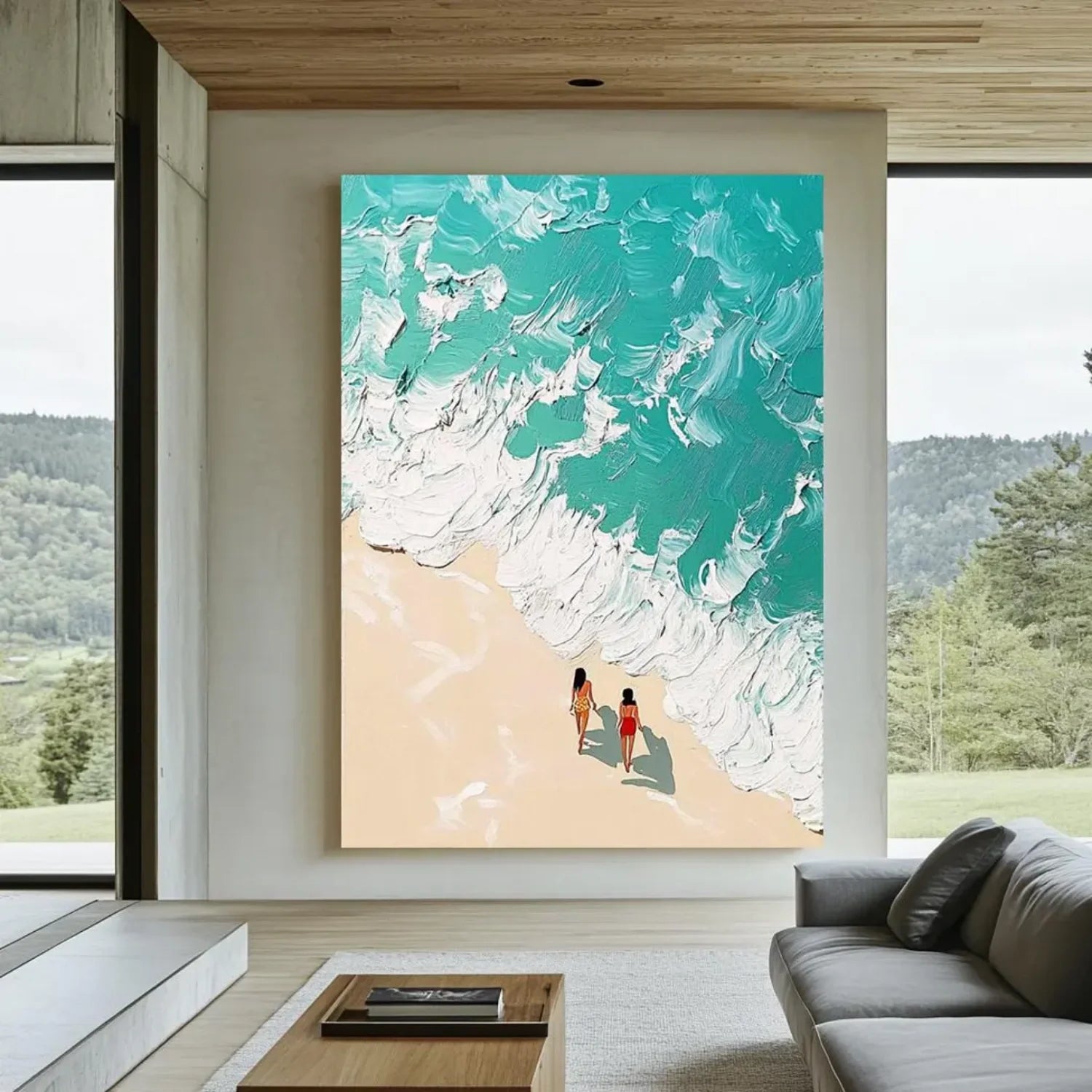 Swimming Sport Textured Wall Art #AS016