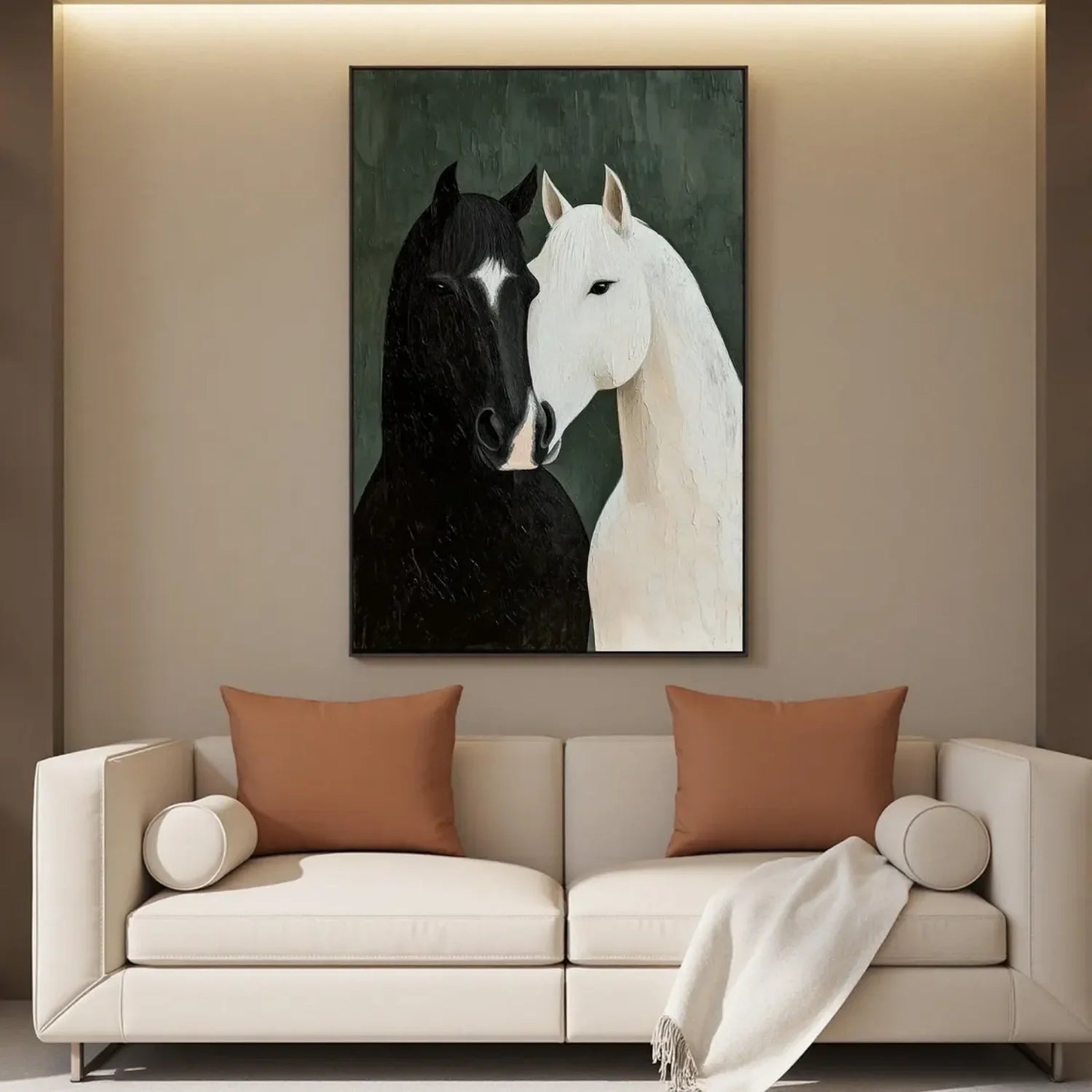 Abstract Animal Horse Wall Art #AM124