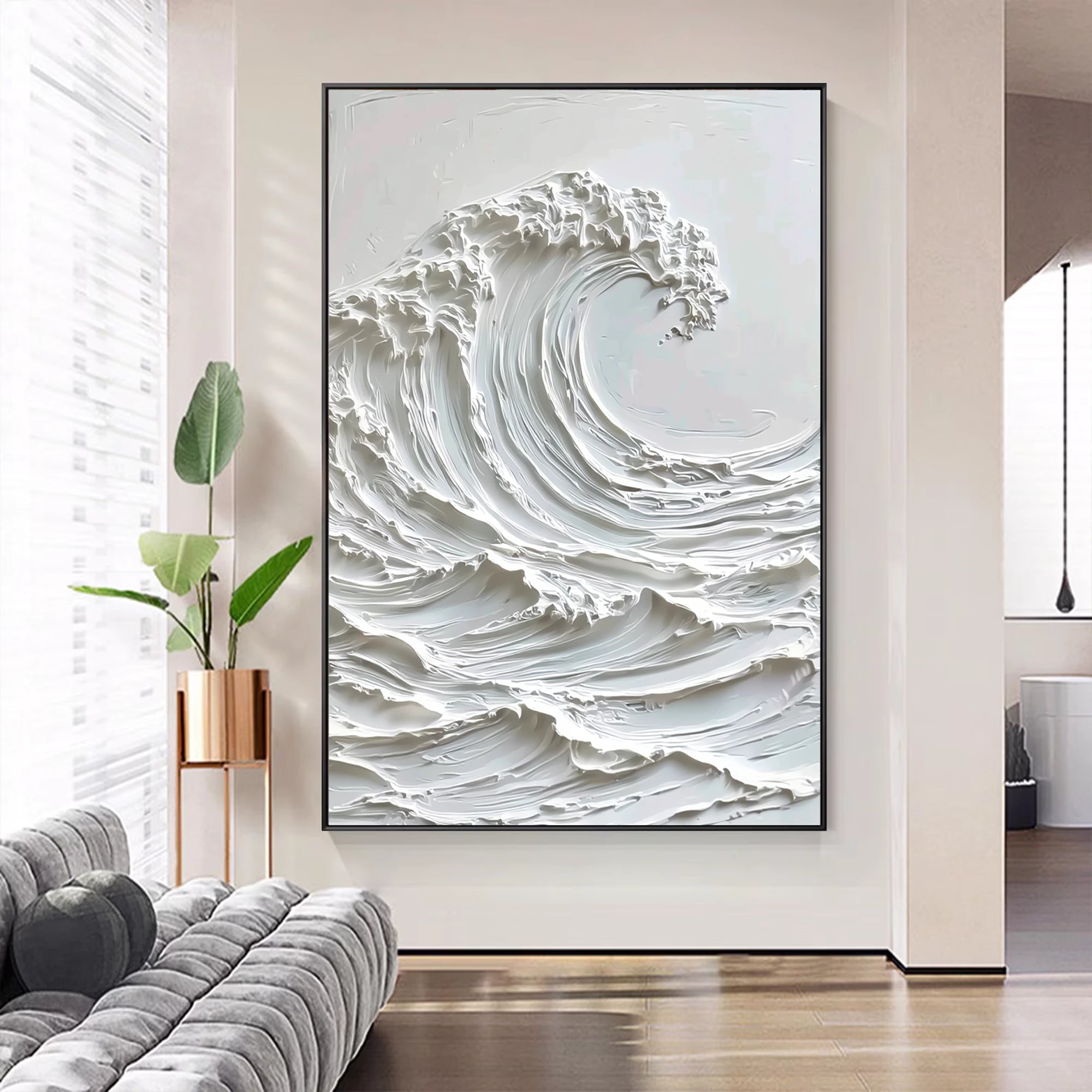 3D Abstract Ocean Wave Wall Art #MD114