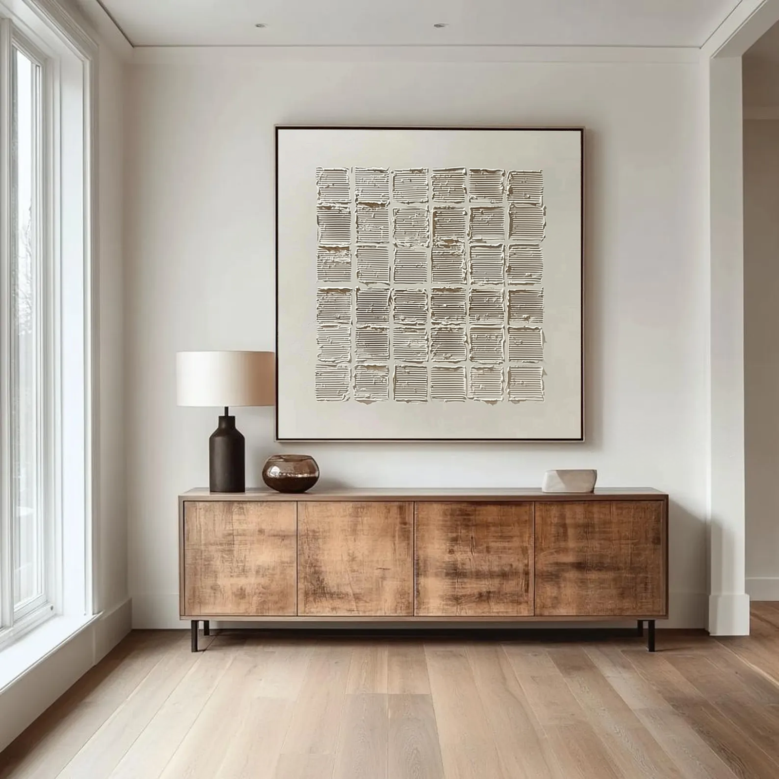 Minimalist 3D Textured Oil Painting #JM82