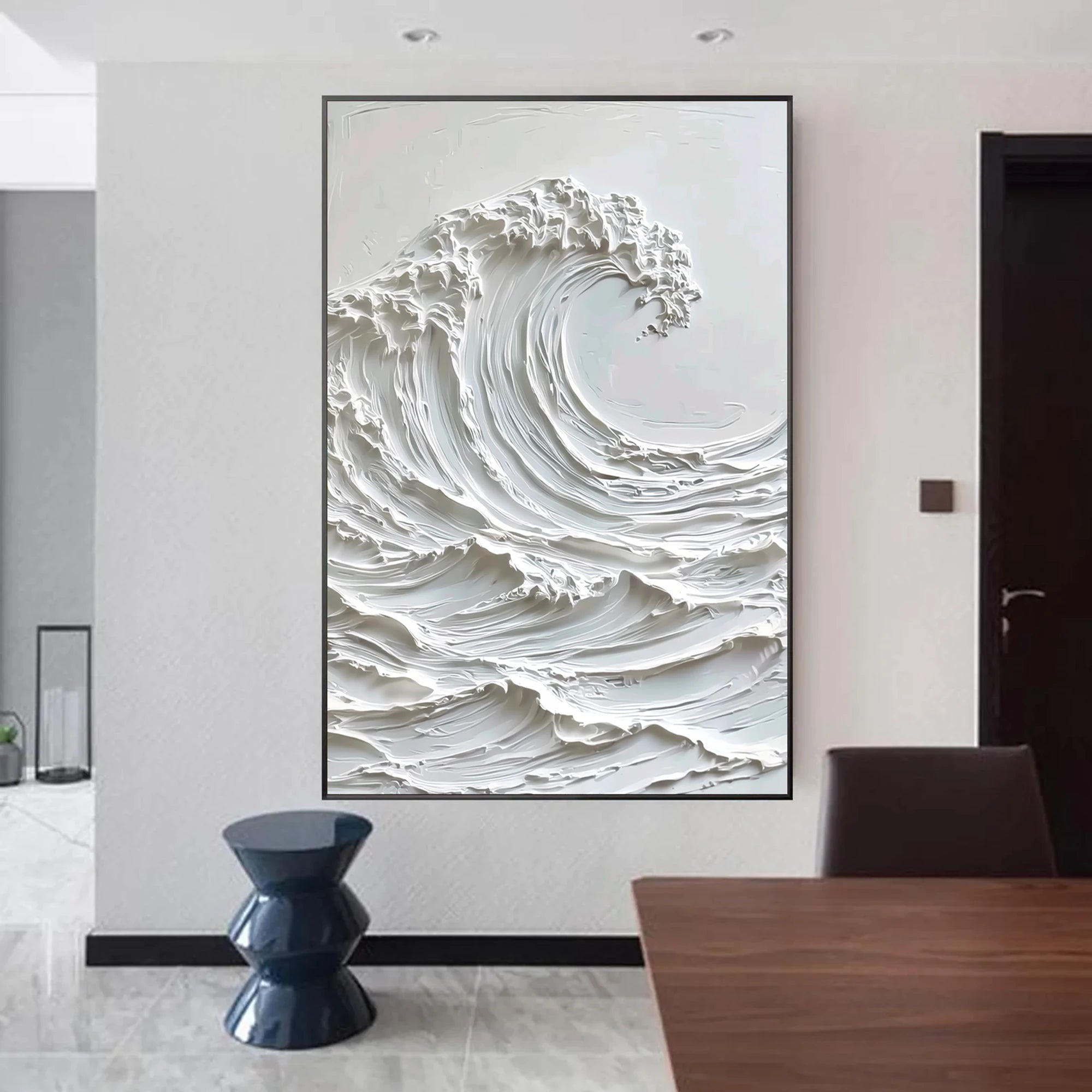 3D Abstract Ocean Wave Wall Art #MD114