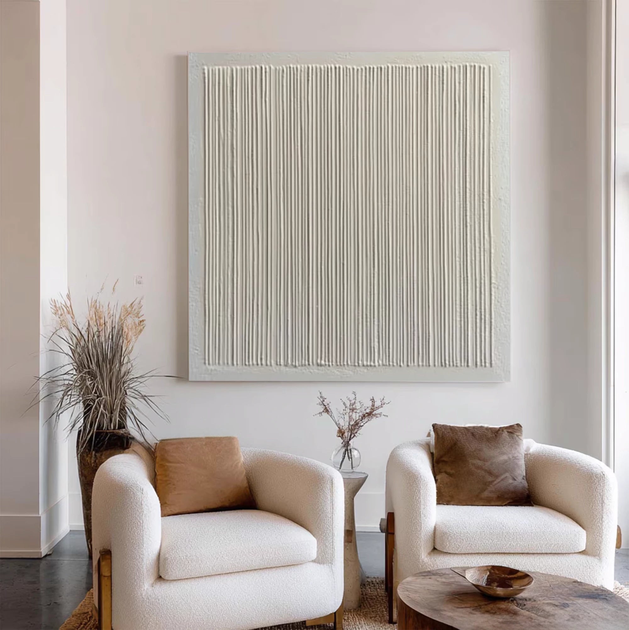 Minimalist 3D Textured Oil Painting #JM83