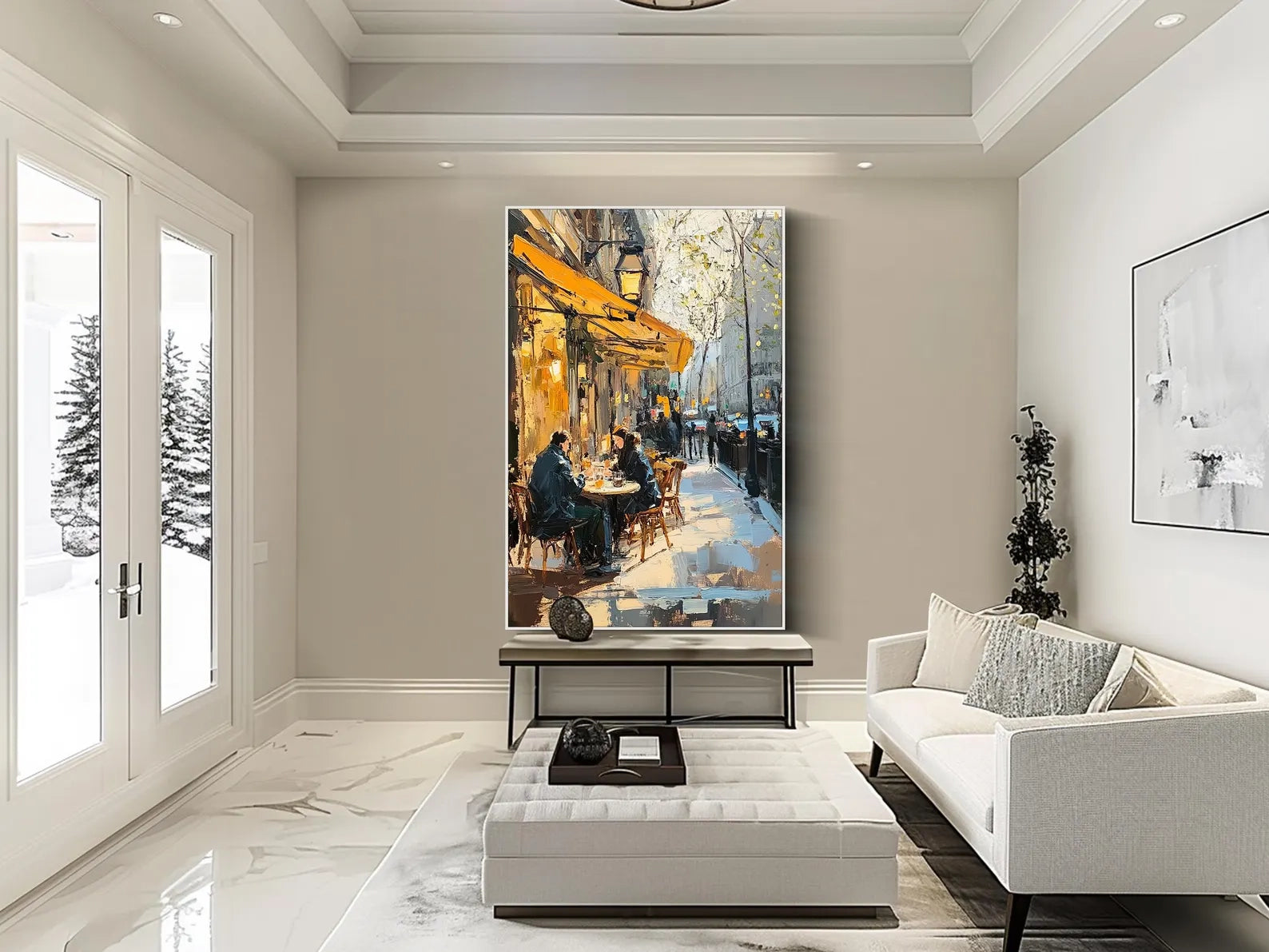 Parisian Cafe Street Art Print #MD712