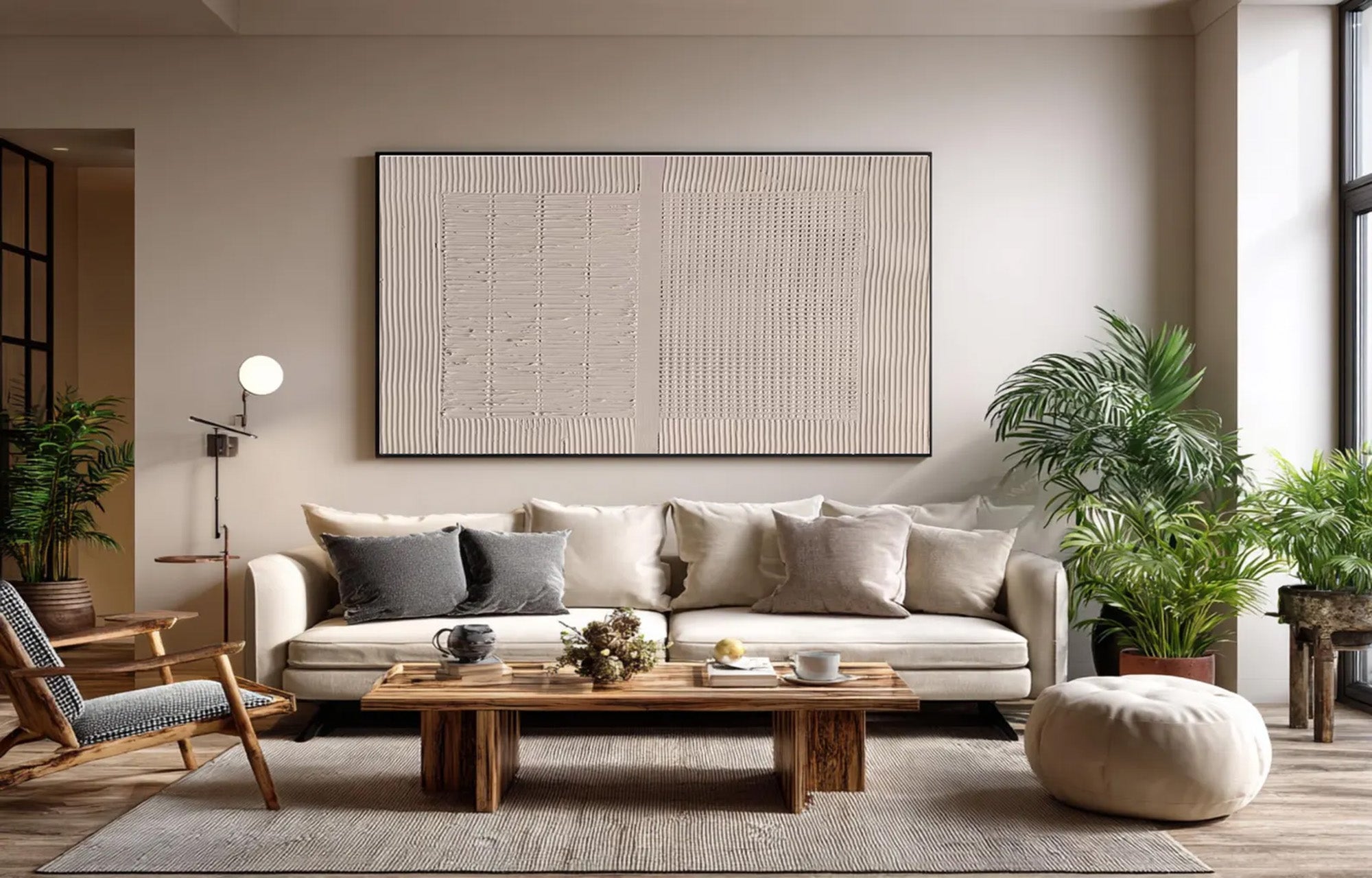 Minimalist Beige Wall Decor #MD457