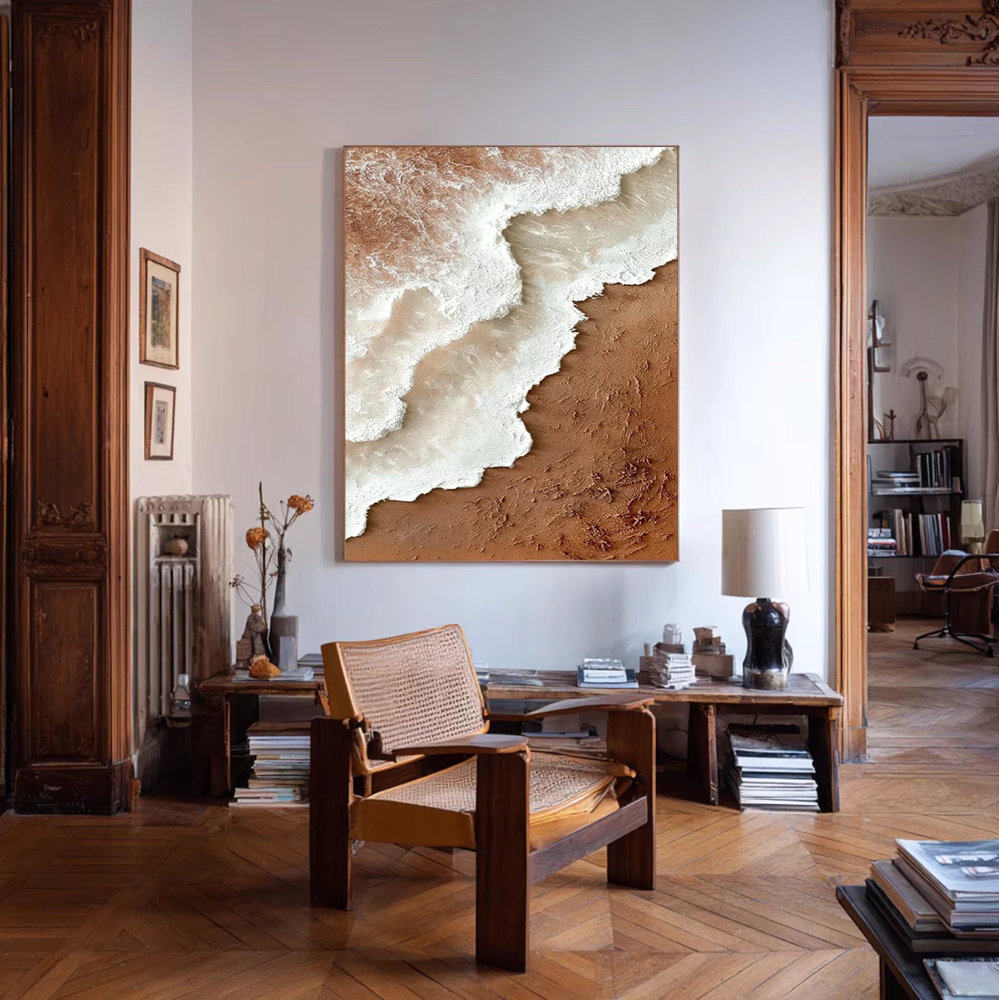 Earth Tone 3D Coastal Abstract Wall Art #MD119