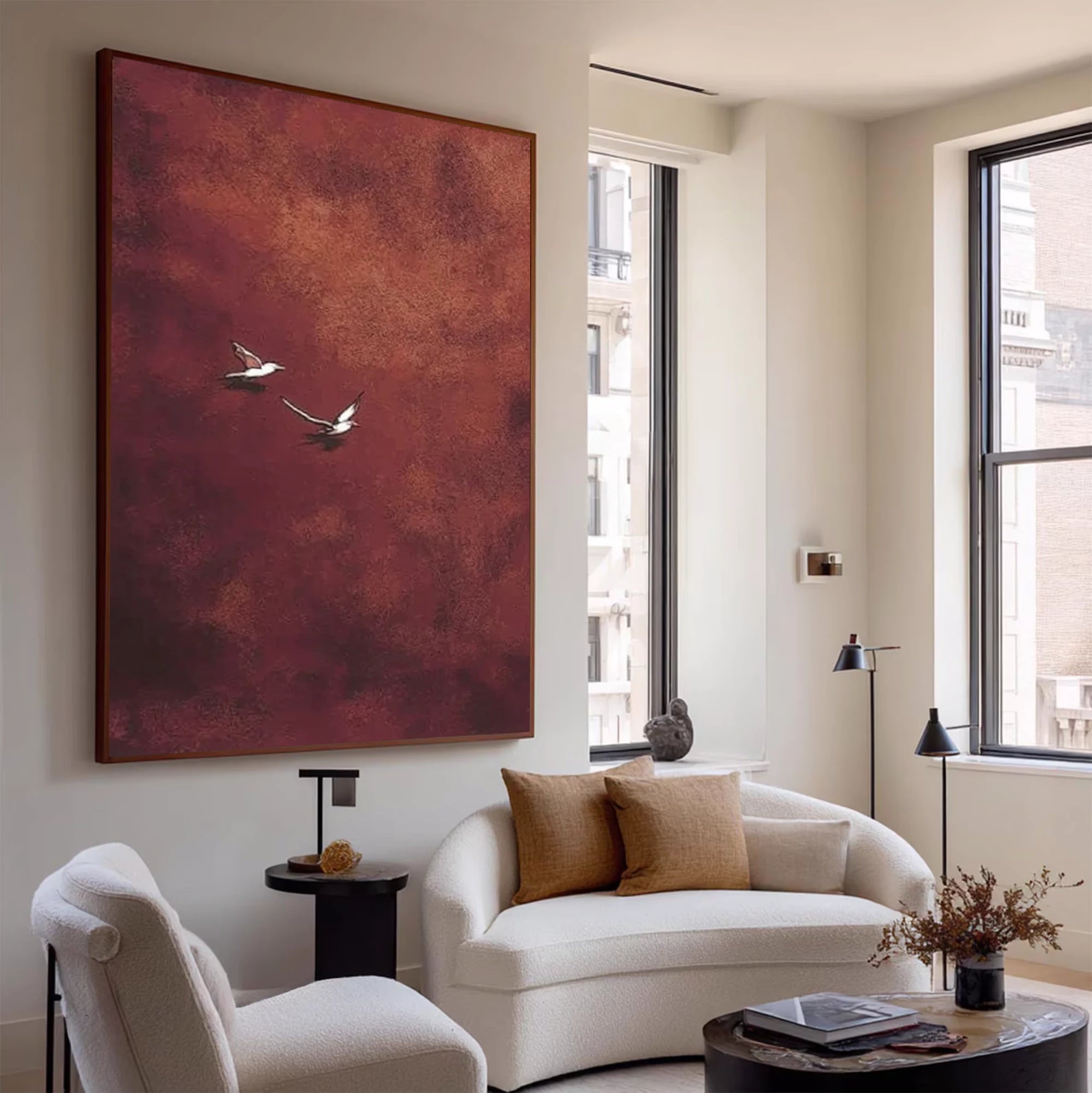 Minimalist Flying Birds Wall Art #AM142