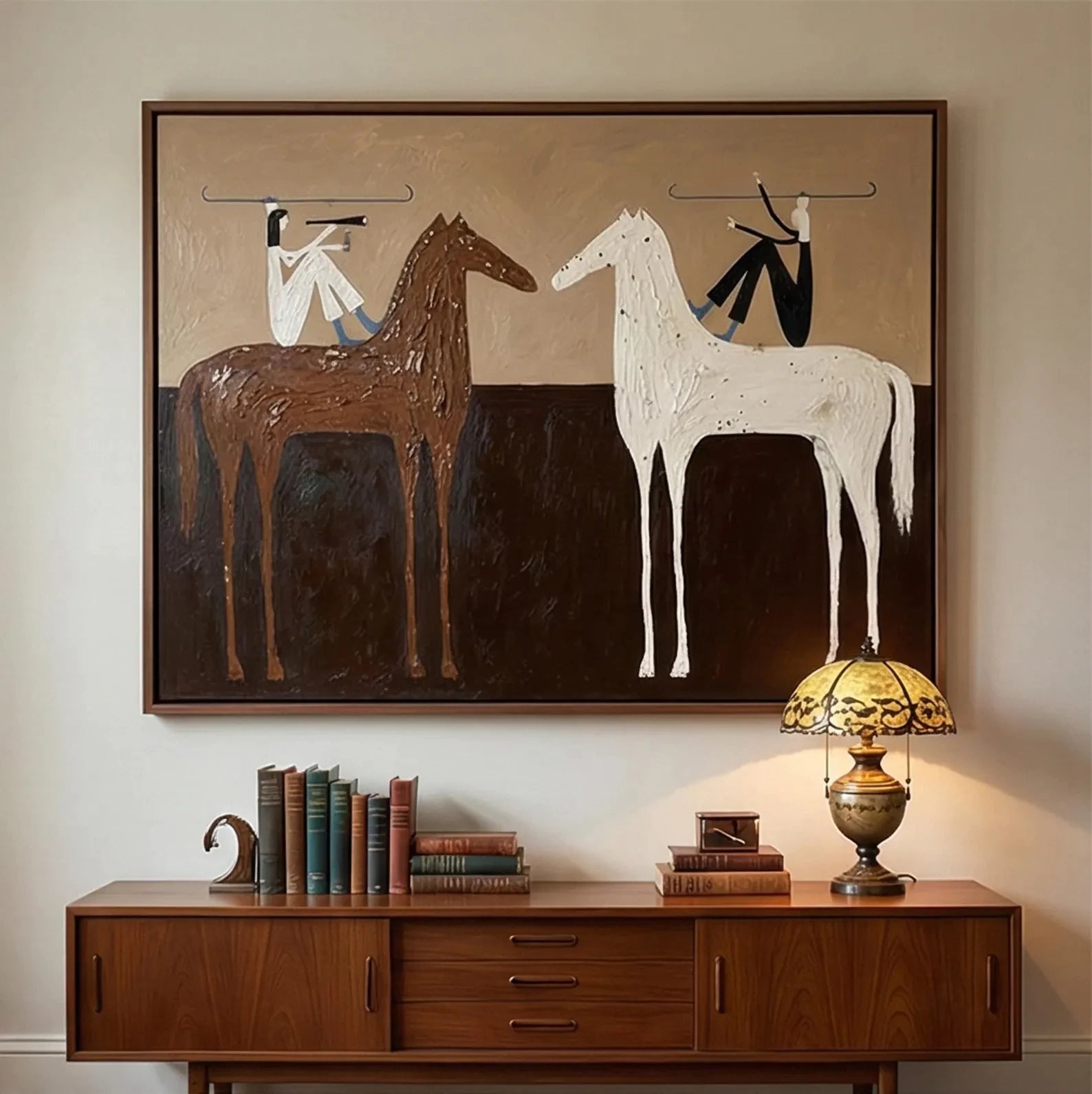 Minimalist Equestrian Duo Art #AB334