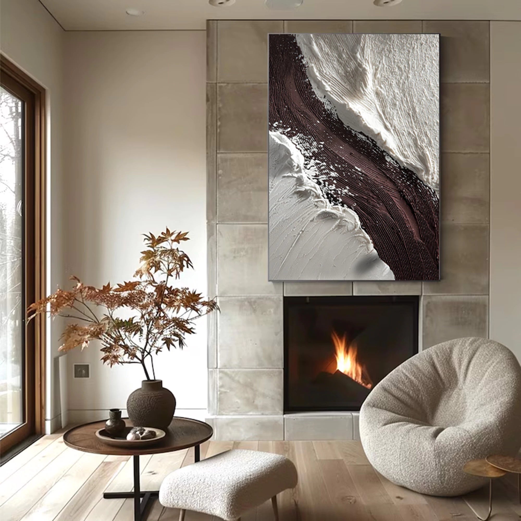 3D Impasto Abstract Oil Painting #MD110