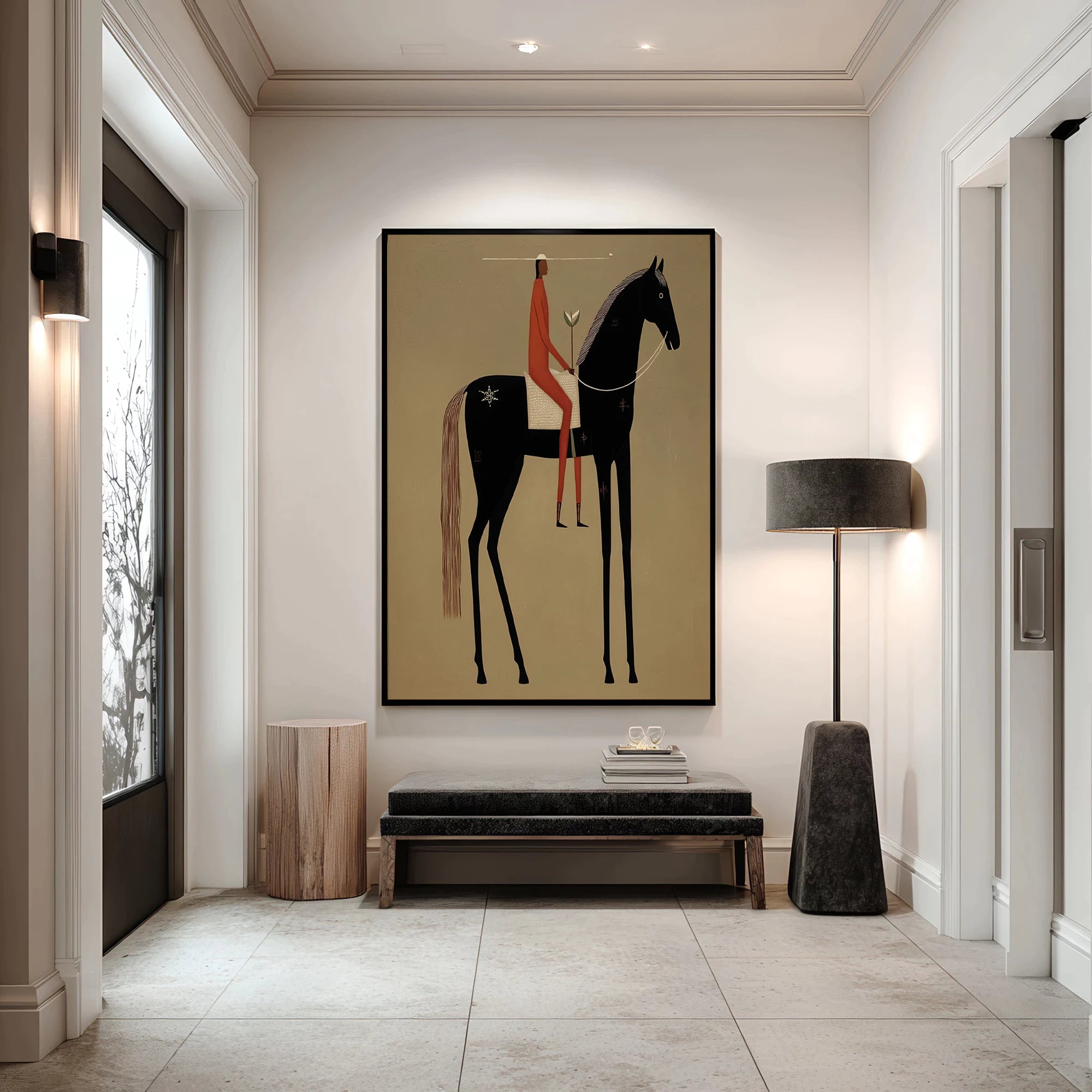 Modern Abstract Horse Oil Painting #AB565