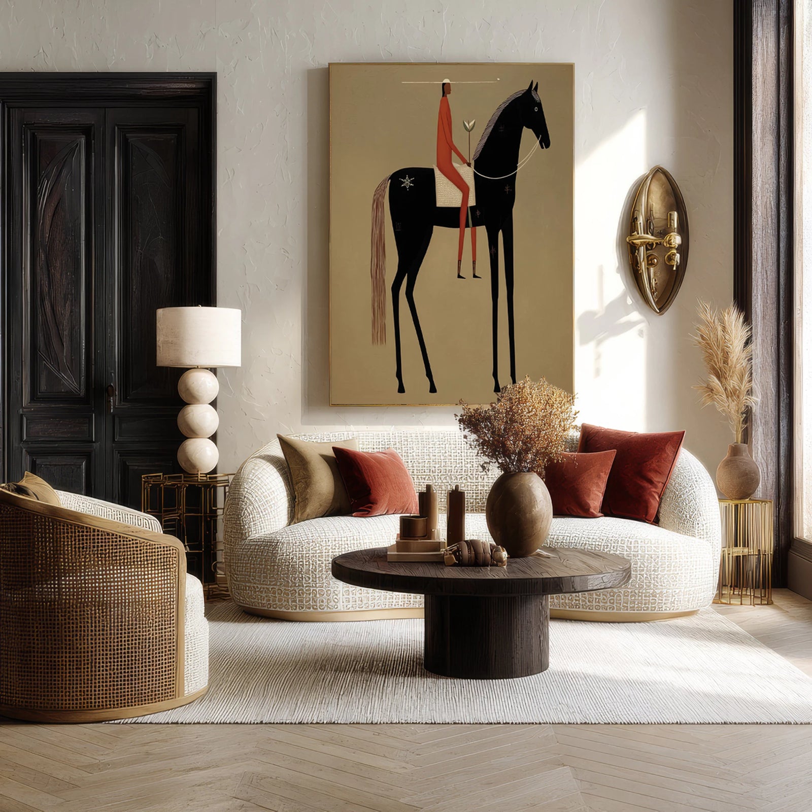 Modern Abstract Horse Oil Painting #AB565
