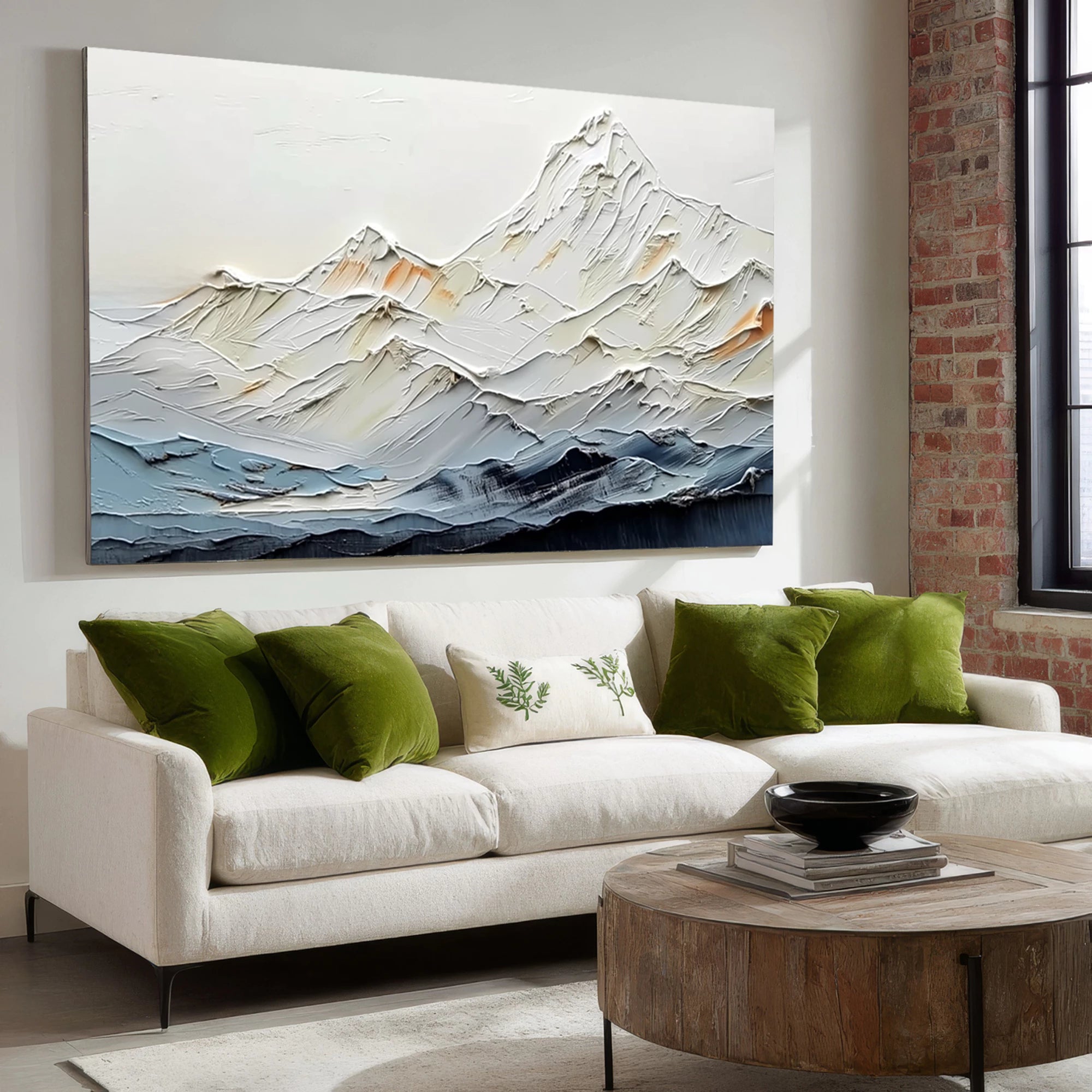 3D Textured Abstract Mountain Painting #FT202