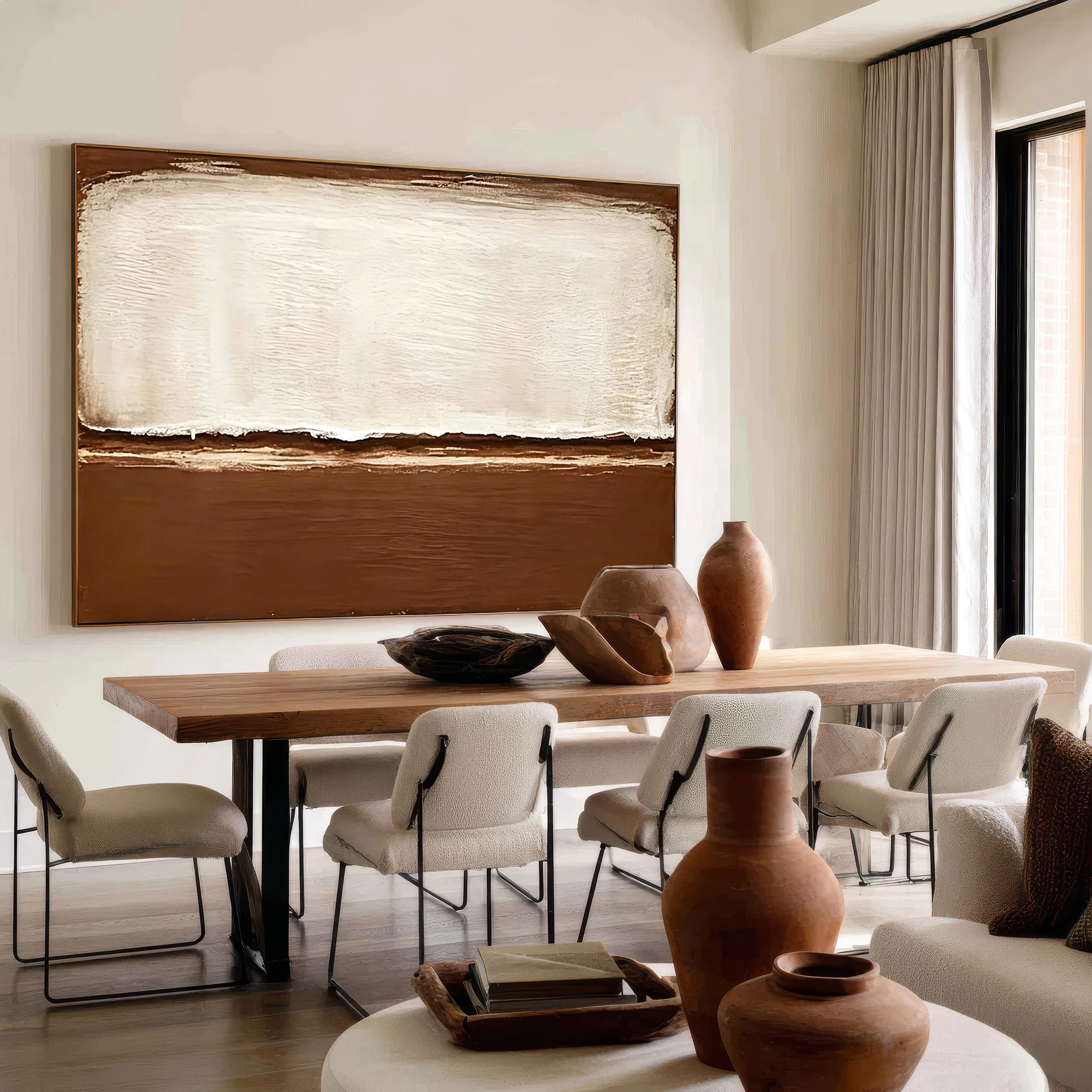 Wabi-Sabi Impasto Canvas Art #WA59
