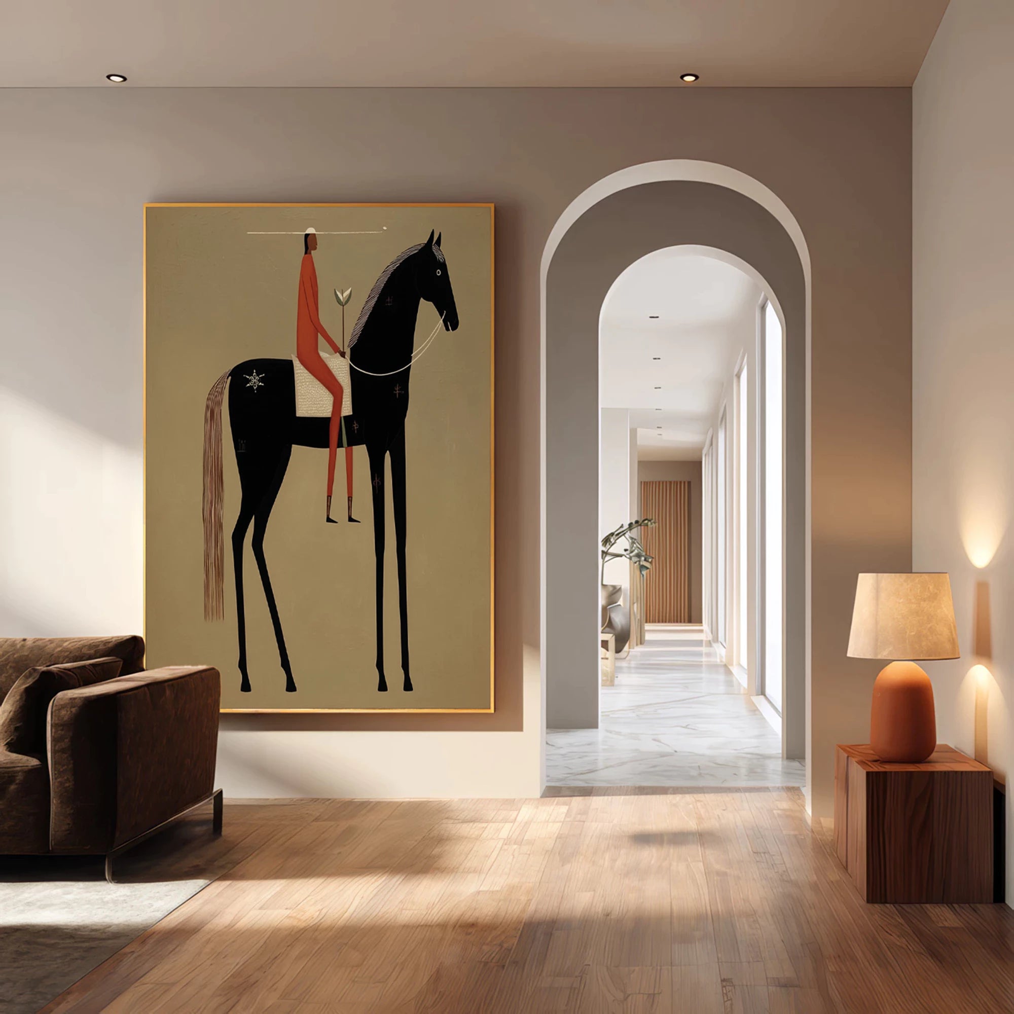 Modern Abstract Horse Oil Painting #AB565