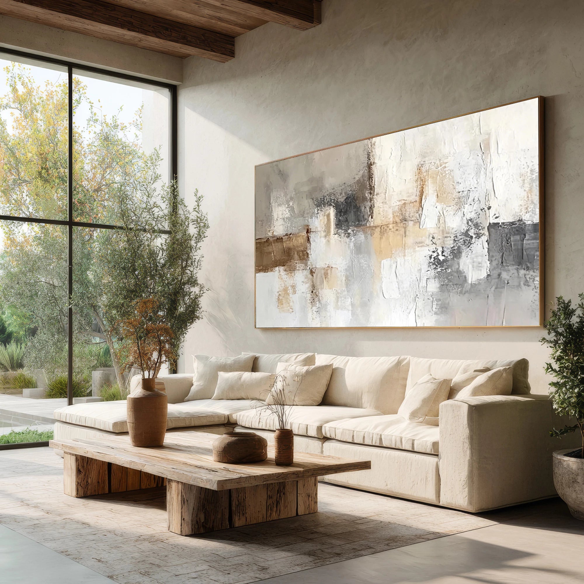Wabi-Sabi Minimalist Abstract Oil Painting #WA71