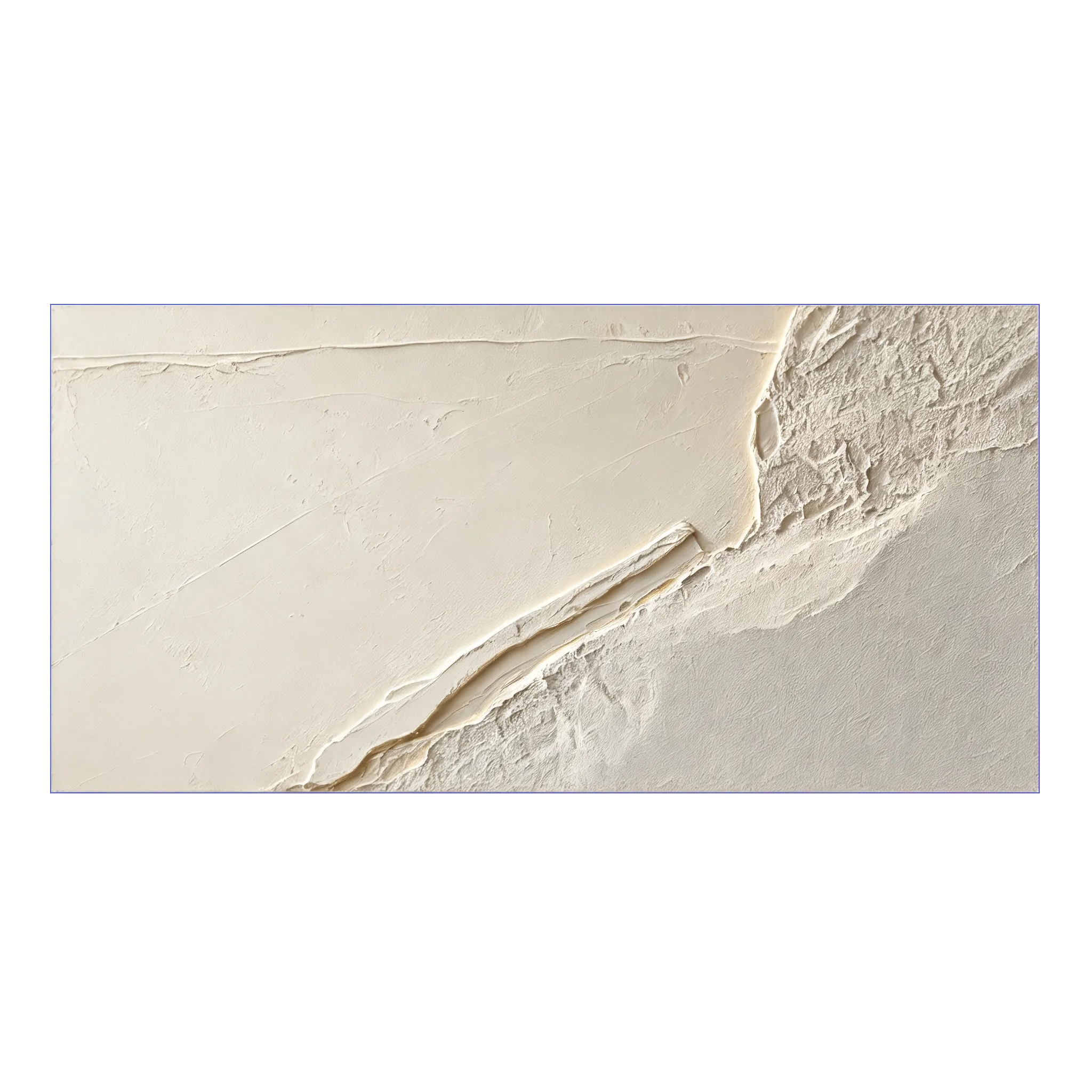 Horizontal 3D Textured Wall Art, Neutral Cream Beige Abstract for Living Room #XAJ8GXFX