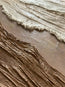Beige & Warm Brown Textured Wall Art for Bedroom, Organic Wabi Sabi Abstract Painting #34GYWE4F