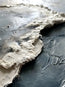 Blue Gray Textured Wall Art for Living Room, Coastal Wabi Sabi Abstract Painting #ZVMIRNWC