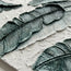 Still Canopy — Green 3D Textured Tropical Leaf Painting #QZXN7XHH