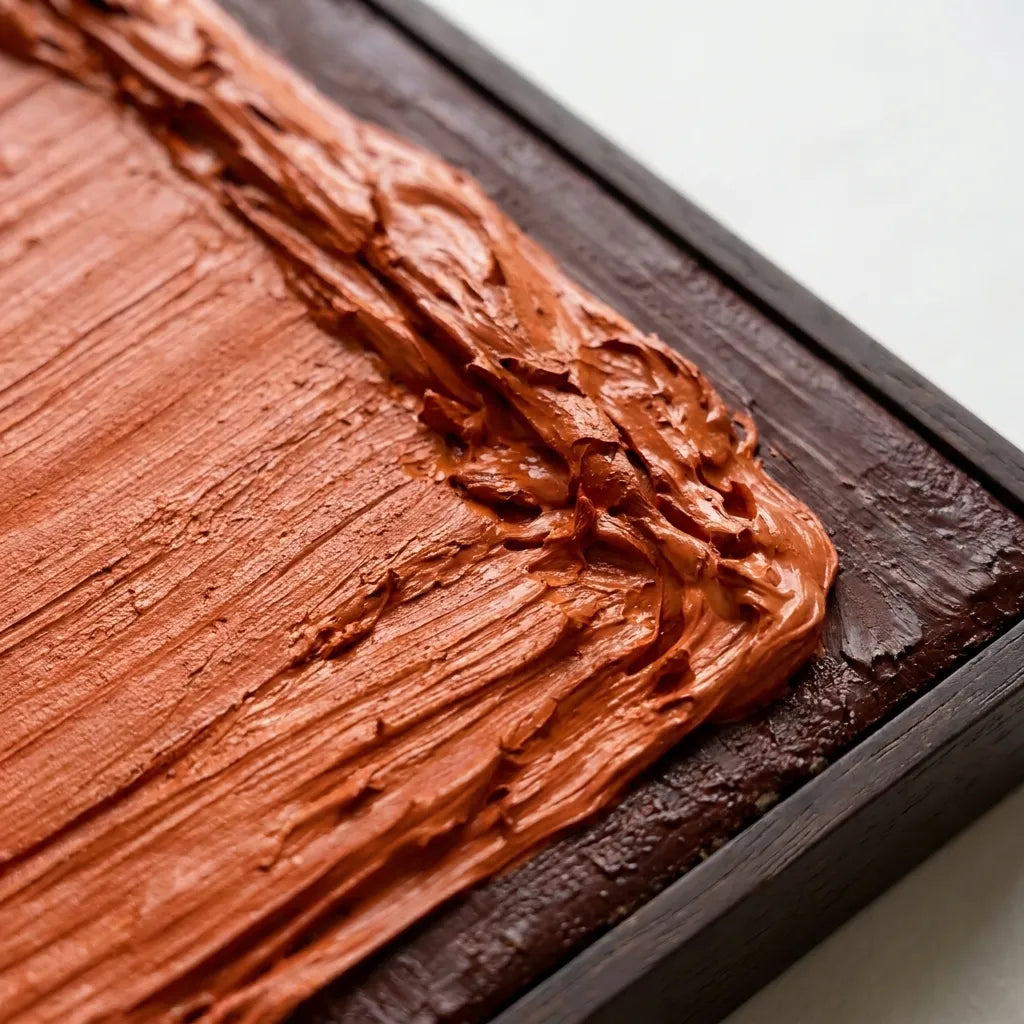 Ember Passage — Orange Textured Abstract Wall Art #4LNL973Z