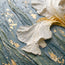 Monet-Inspired Ivory and Blue Floral Art for Living Room #52U8M01T