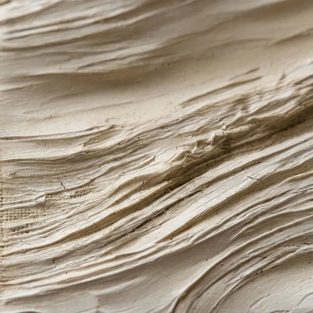 Neutral Beige Textured Wall Art for Living Room, Organic Wabi Sabi Abstract Painting #WYN9C7BI