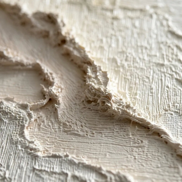 Warm Ivory Layered Textured Wall Art for Living Room #DFXCADI1