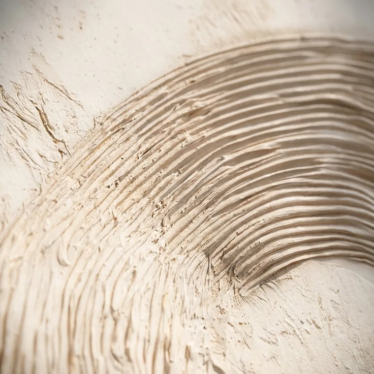 Ivory and Brown Textured Arch Art for Living Room #9GFLY4WW
