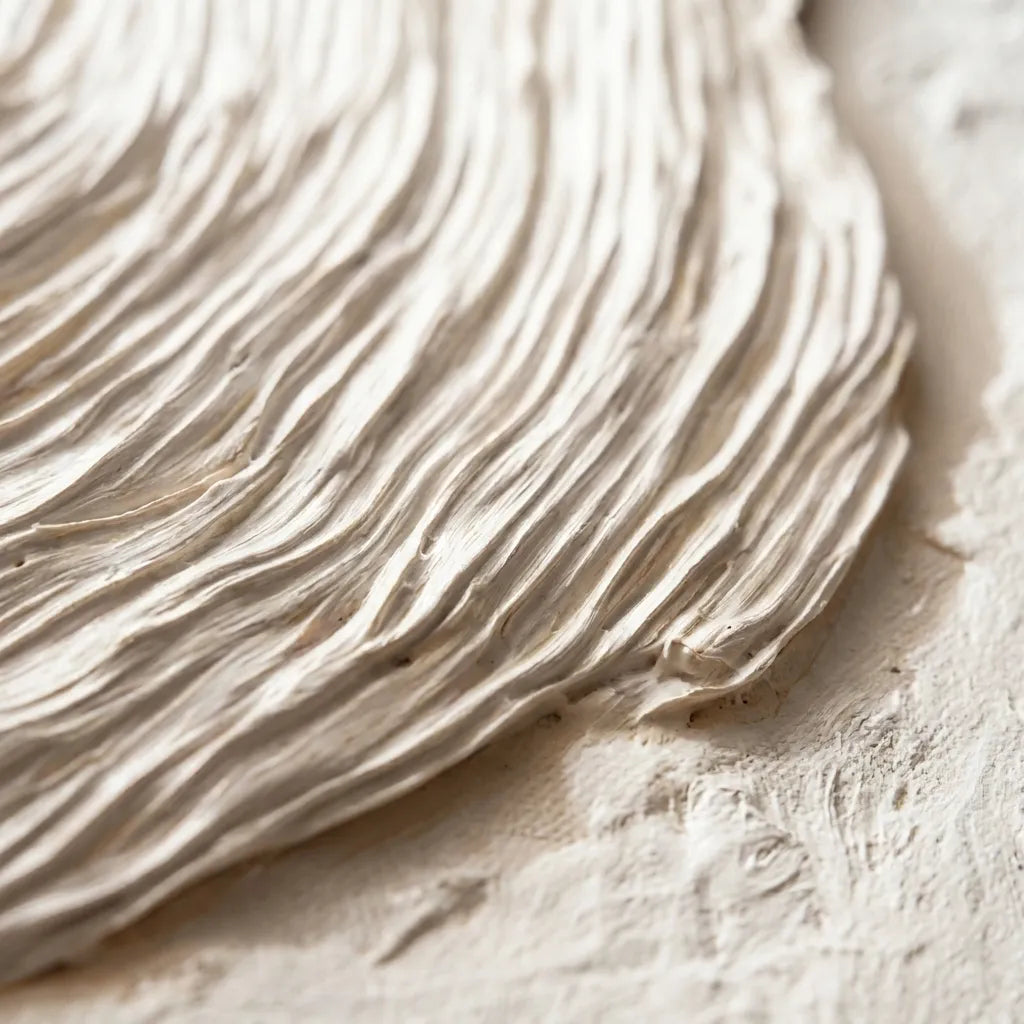 Ivory and Brown Textured Geometric Art for Entryway #CNLDD9Z7