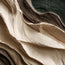 Ivory and Charcoal Textured Abstract Wall Art for Living Room, Layered Organic Forms #K2TUTPK4