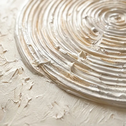 Ivory and Bronze Textured Geometric Art for Entryway #RF4BSIX7