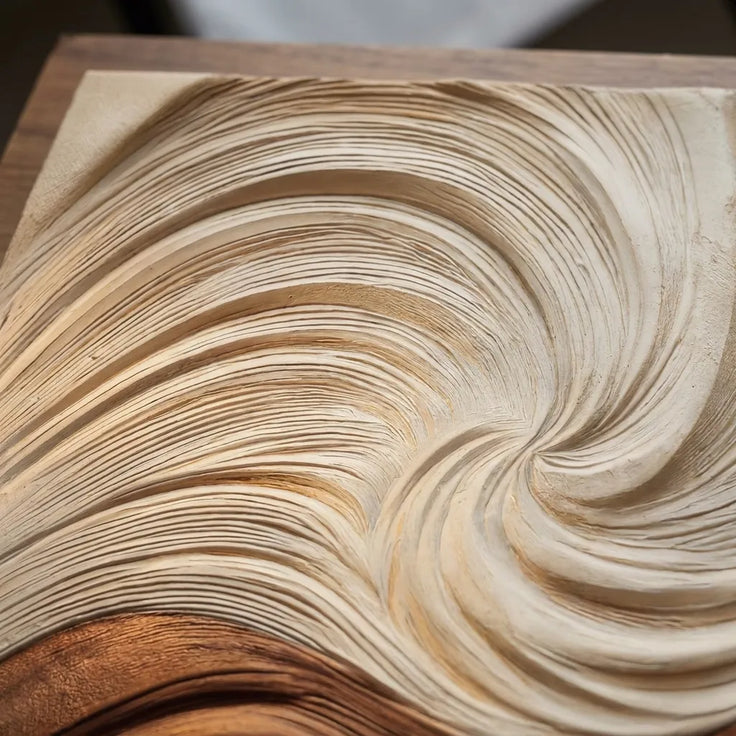 Ivory and Copper Textured Swirl Art for Living Room #KYL3DAHH