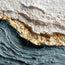 Teal and Gold Textured Abstract Art for Living Room #UCW2NNTI
