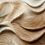 Sage Green and Beige Textured Wave Art for Living Room #YWPVRZDP