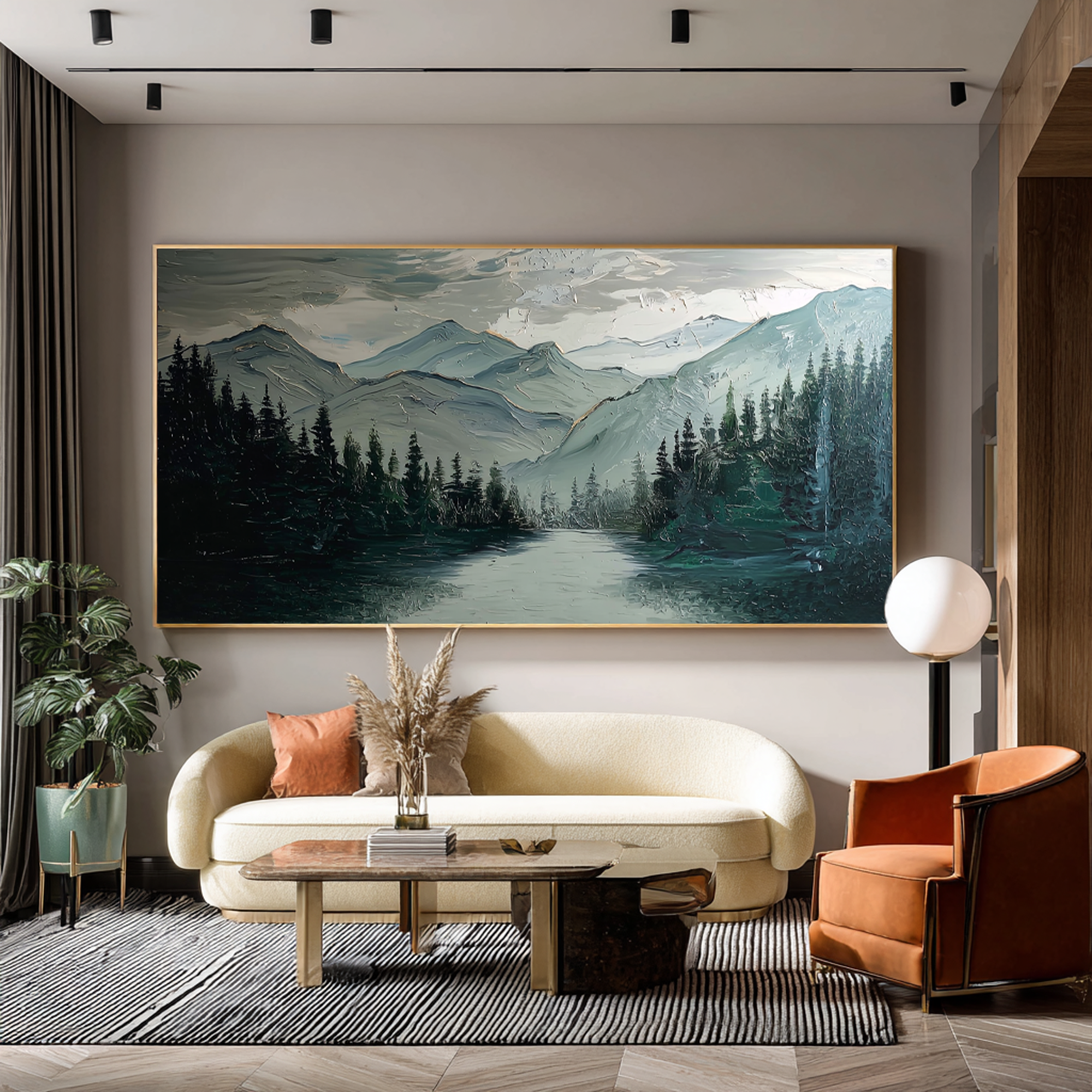 Natural Landscape Textured Oil Painting #FT201