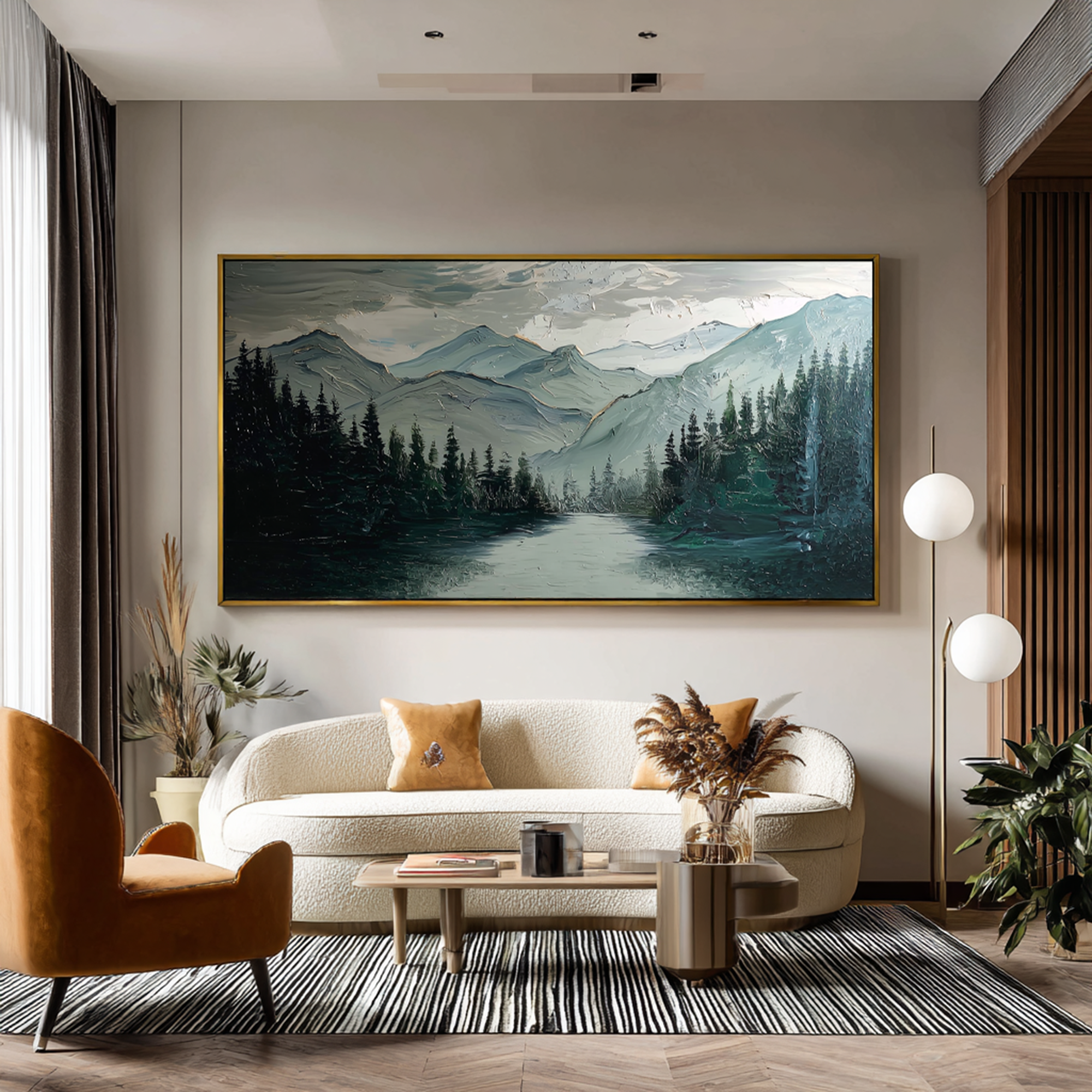 Natural Landscape Textured Oil Painting #FT201