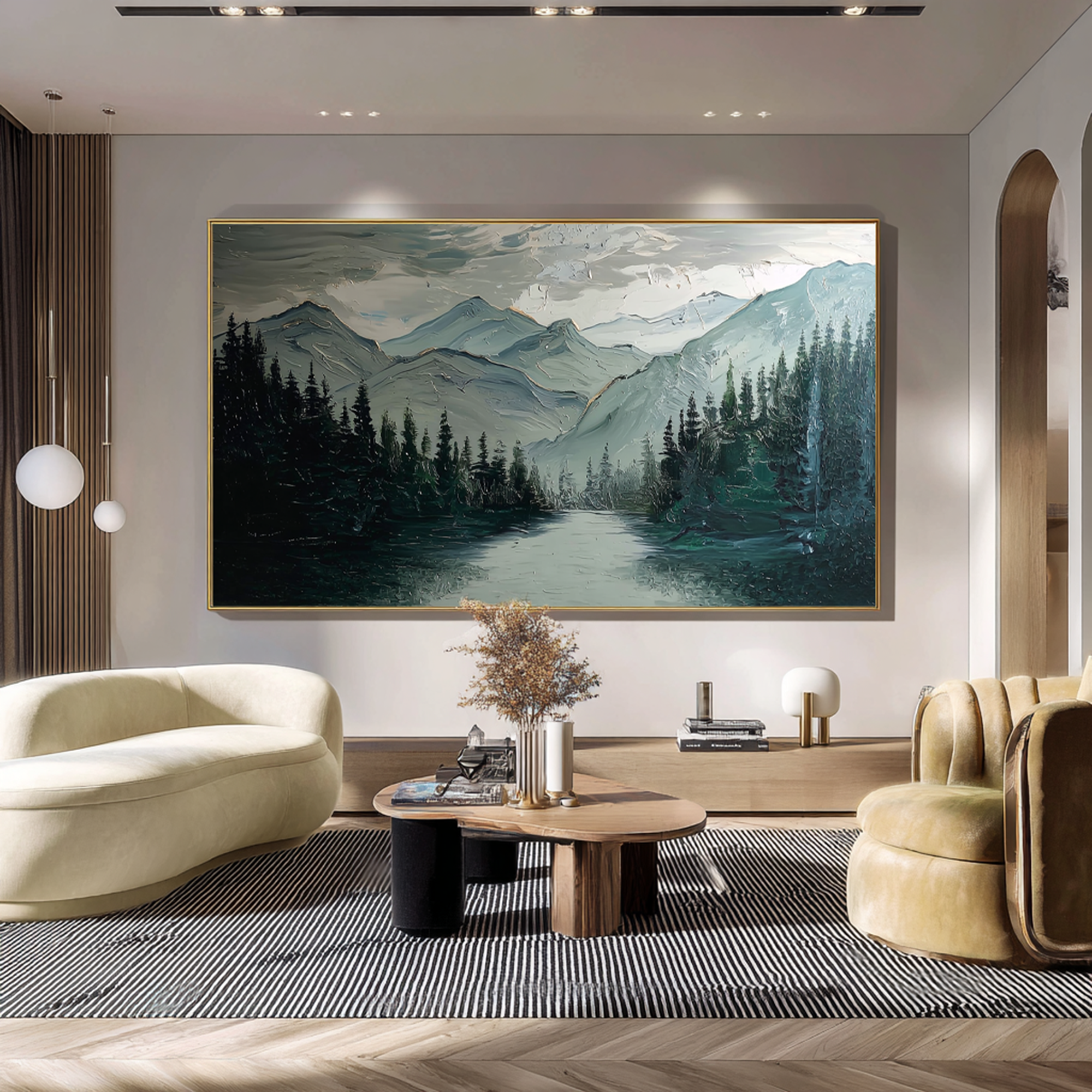 Natural Landscape Textured Oil Painting #FT201