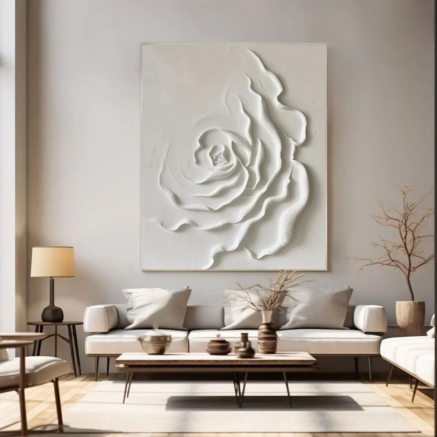 Flower & Tree Abstract Textured Wall Art #FT101