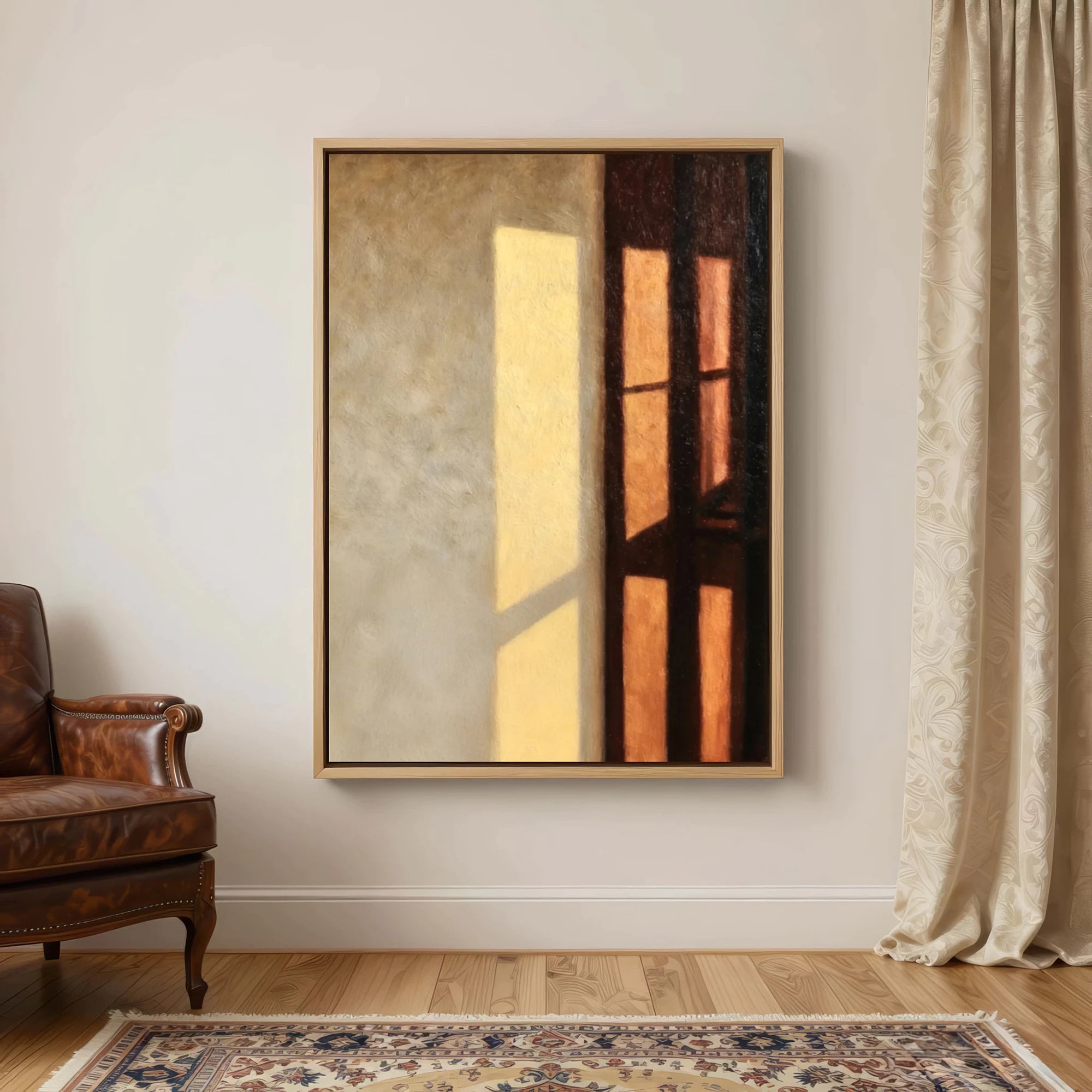 Warm Neutral Tone Minimalist Wall Art #MZ214